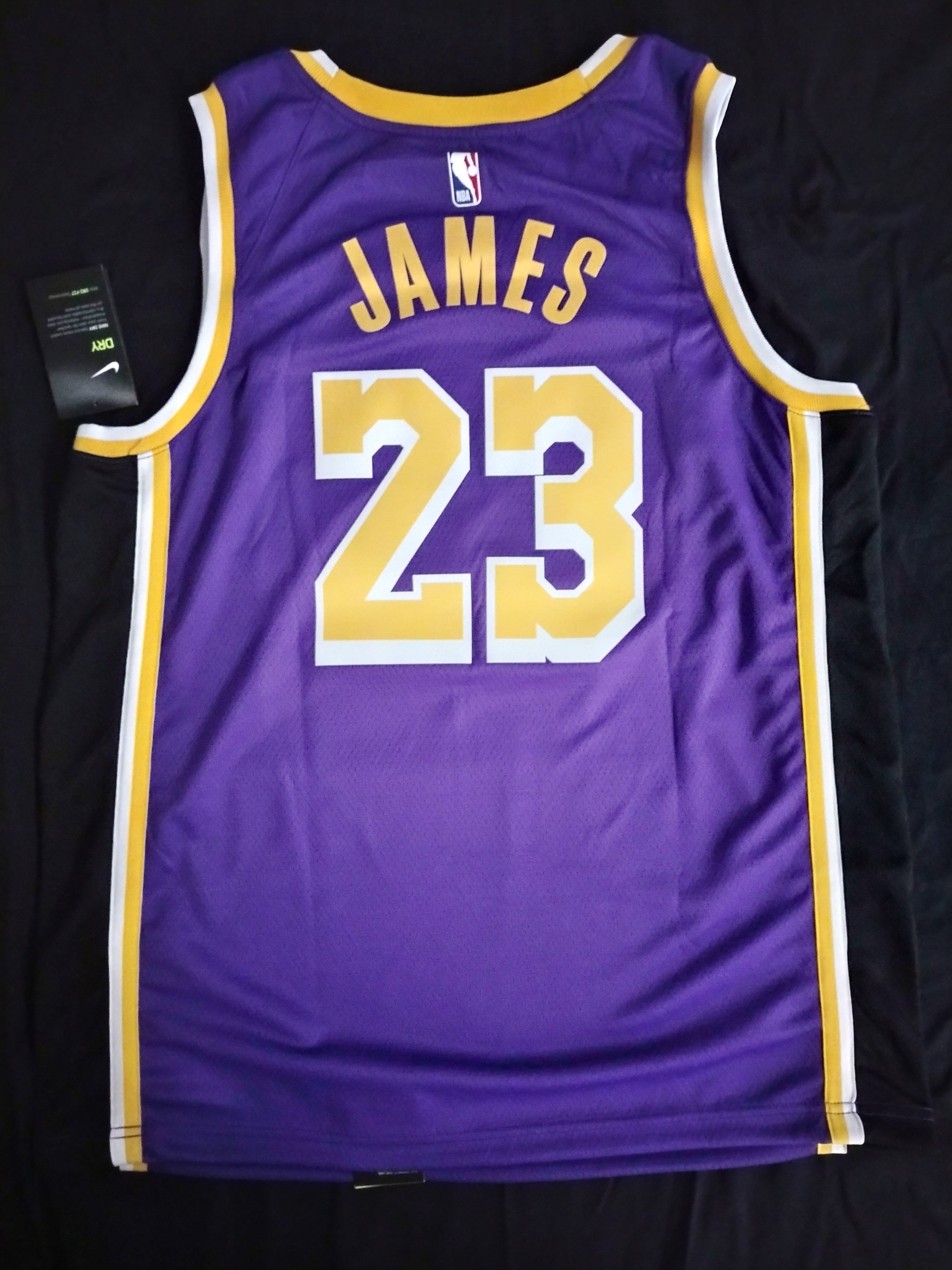 Nike LeBron James LA Lakers Away Swingman Jersey