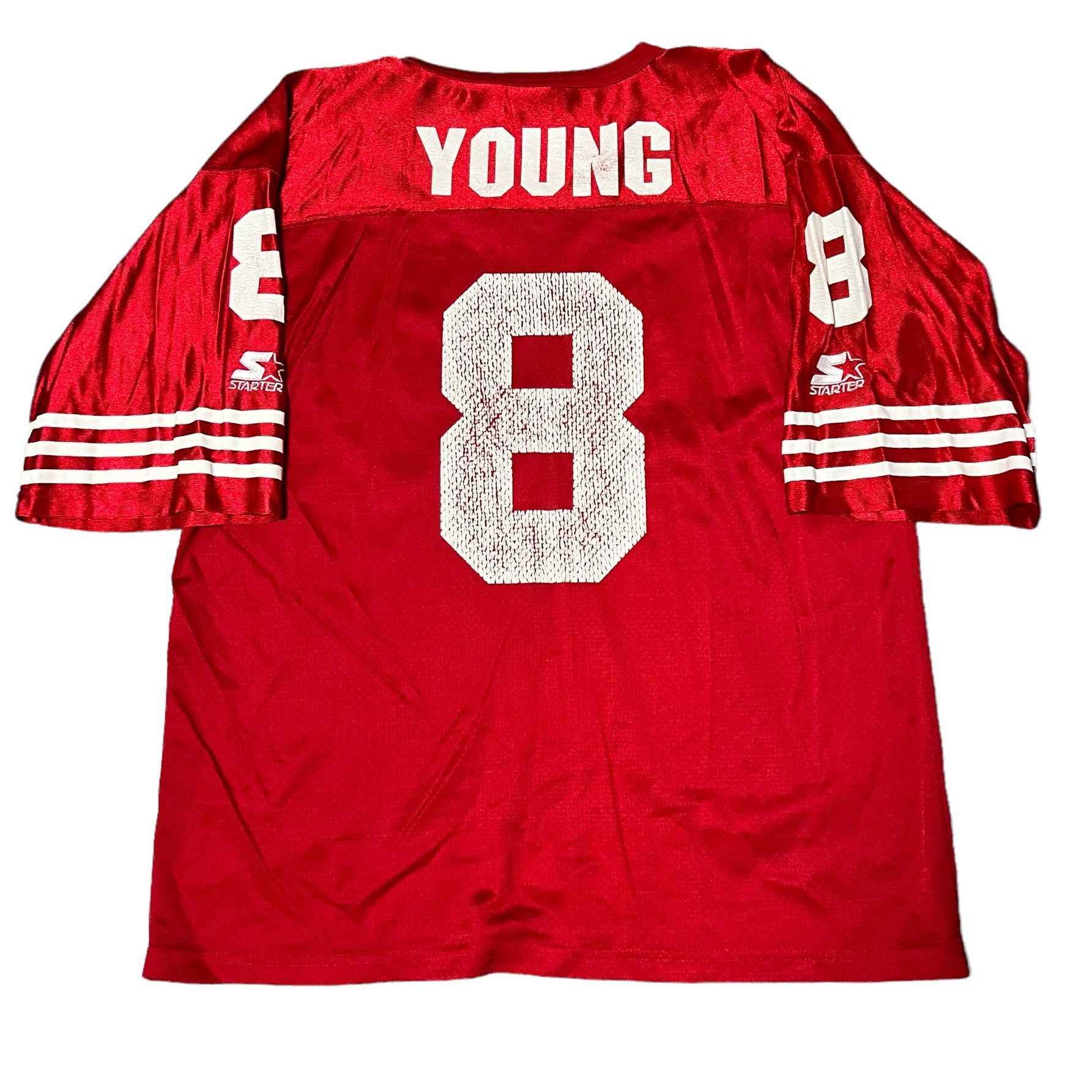 Today I found a Vintage Starter Steve Young Baseball Jersey. Does anyone  know what this may be worth? Or know anything about it? : r/49ers