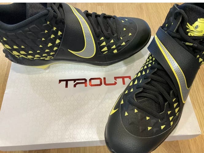 NEW NIKE FORCE ZOOM TROUT 6 OREGON PLAYER ISSUED BASEBALL CLEATS - SZ 11 & RARE