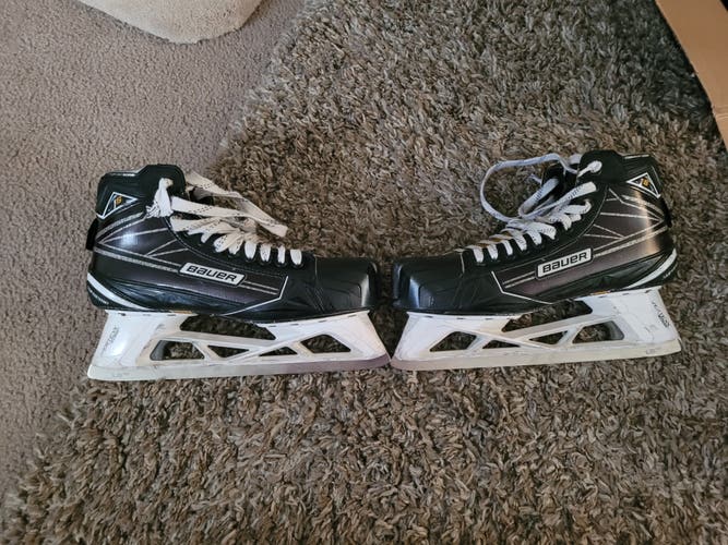Senior Used Bauer Supreme 1S Hockey Goalie Skates Regular Width Size 11.5