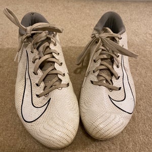 White used Nike Vapor cleats (size 9)