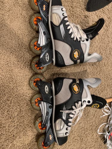 Used Bauer Regular Width Size 8 Inline Skates