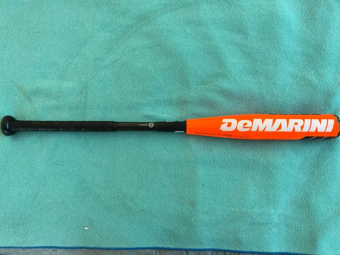 Used USSSA Certified 2015 DeMarini Hybrid Voodoo Raw Bat (-13) 16 oz 29"