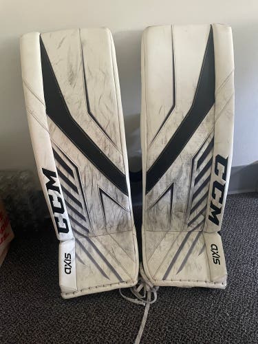 Used 34" CCM Axis Pro Goalie Leg Pads