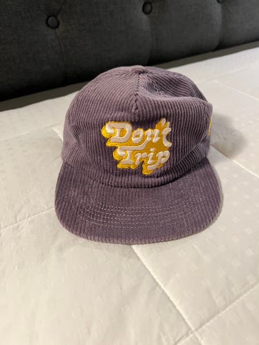 Free & Easy Lavender Don’t Trip LA Corduroy Snapback Hat BNWOT