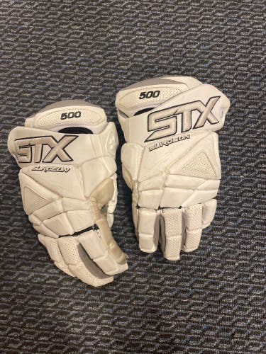 Used STX  Surgeon 500 Lacrosse Gloves