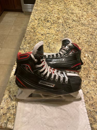 Used Bauer Regular Width Size 8.5 1x Hockey Goalie Skates