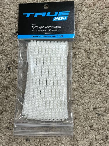New- True Lacrosse 10 Diamond -Semi soft mesh