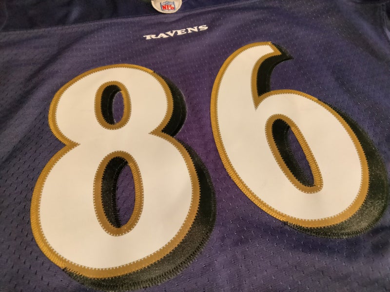 NFL Baltimore Ravens Todd Heap 86 Reebok On Field Purple Jersey