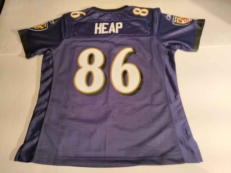 NFL Baltimore Ravens Todd Heap 86 Reebok On Field Purple Jersey