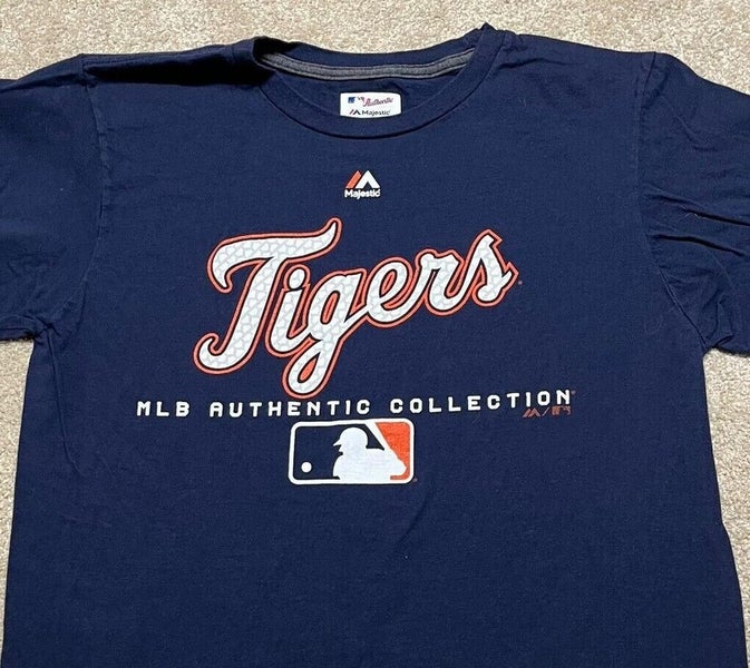 Detroit Tigers Shirt Adult Large Gray MLB Baseball Sports Athletic