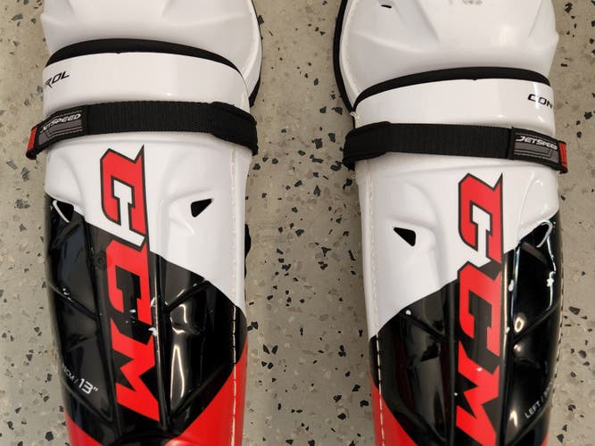 Used CCM JetSpeed Control FT4 Shin Pads "13