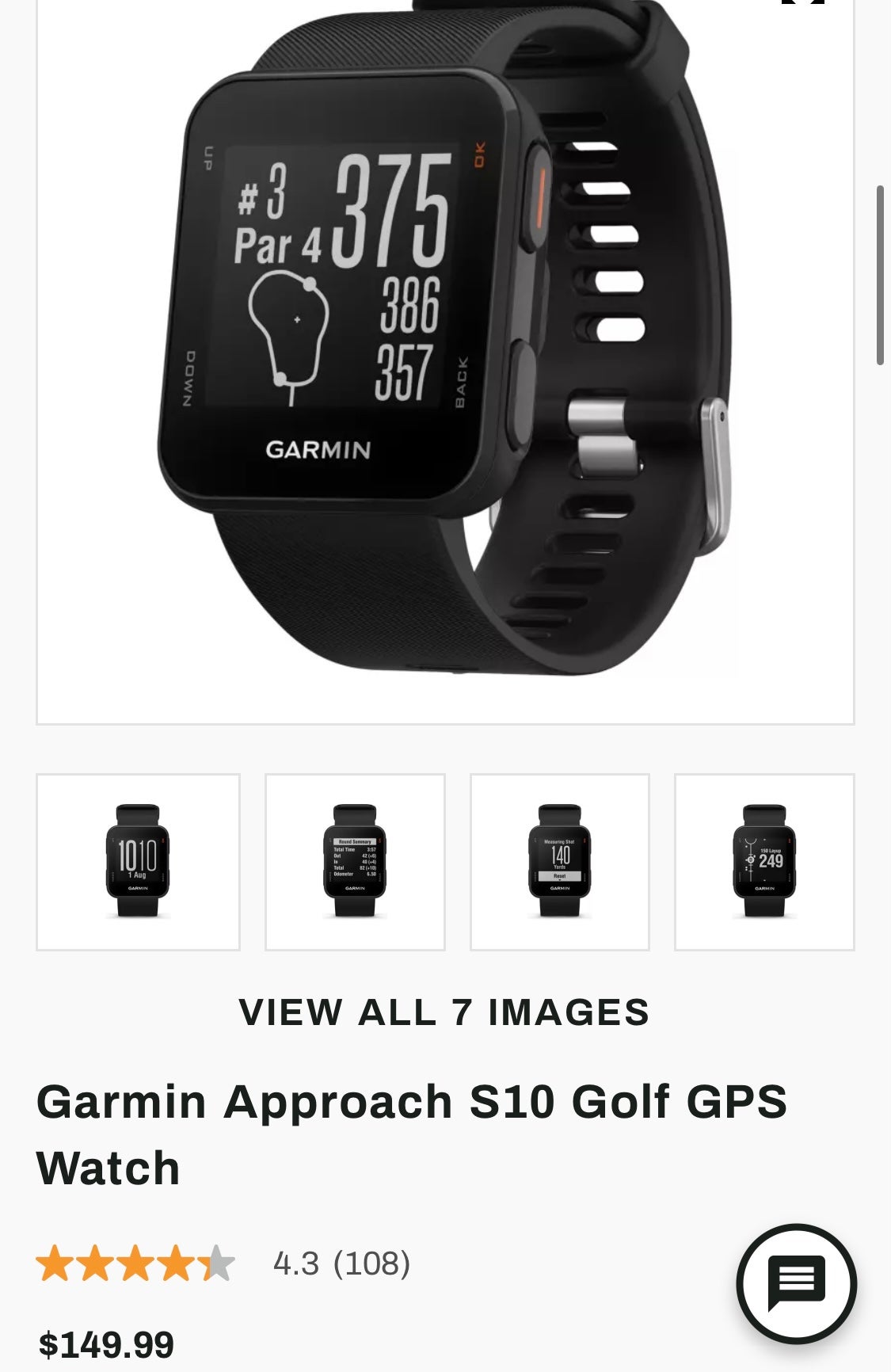 Garmin Approach S10 Golf GPS |