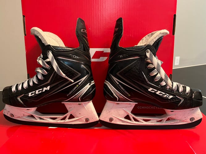 Junior Used CCM RibCor 70K Hockey Skates Regular Width Size 4