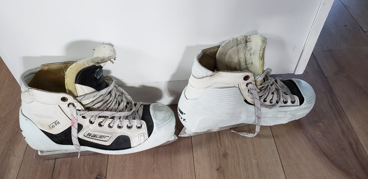 Senior Used Bauer Hockey Goalie Skates Regular Width Size 10