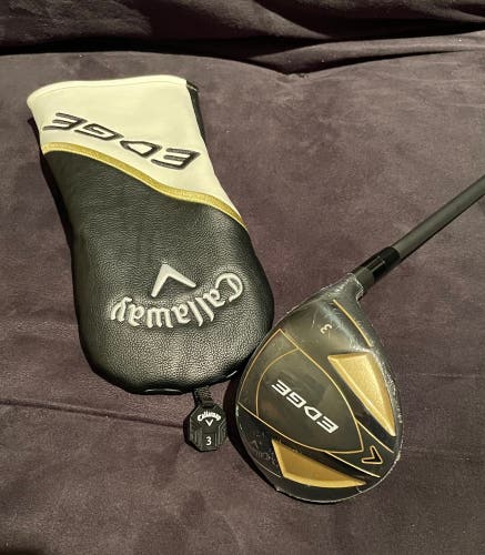New Callaway Edge RH Fairway 3 Wood Regular Flex 3W W/ Headcover
