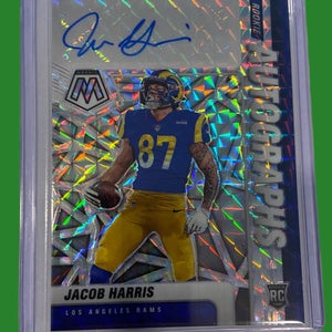 NFL Hunter Jacob Harris Los Angeles Rams 2021 Panini Mosaic RC Auto Card