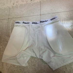 White New Large Majestic Game Slider Pants