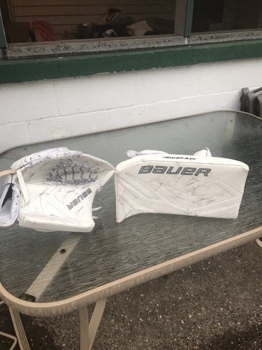 Bauer Supreme 190 Glove and Blocker Full Right
