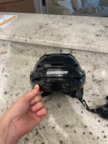 Used Warrior Covert RS Pro Hockey Helmet with Cage Senior Medium Black combo SR