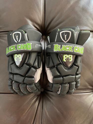 Never Used Adrenaline Black Card 13" Phoenix Lacrosse Gloves
