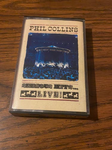 Phil Collins Serious Hits Live Cassette Tape