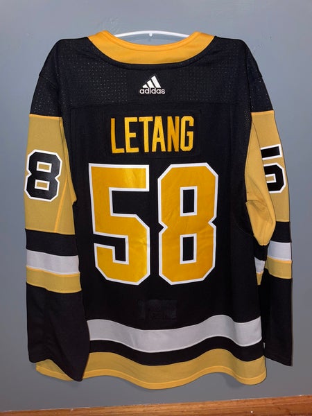 Kris Letang Pittsburgh Penguins Adidas Authentic Third NHL Hockey Jers