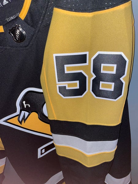 Men's Kris Letang Black Pittsburgh Penguins Adidas Authentic Home