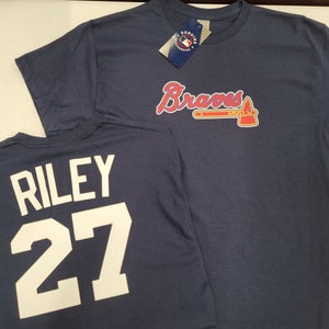 Majestic Atlanta Braves AUSTIN RILEY Baseball Jersey Shirt