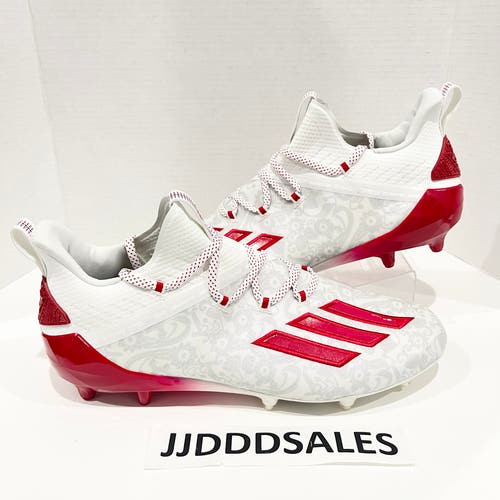 Adidas Adizero Reign Young King Football Cleats Floral Red FU6708 Men’s Size 13