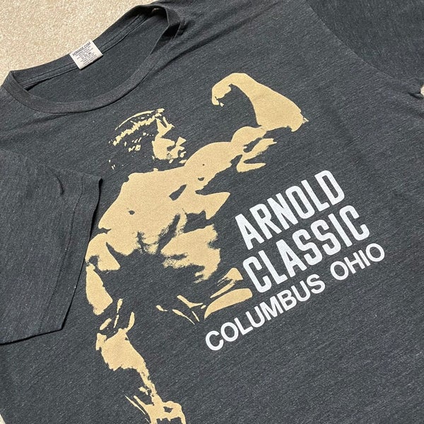 Arnold Schwarzenegger Classic T Shirt Men Large Adult Lift Body Build Columbus