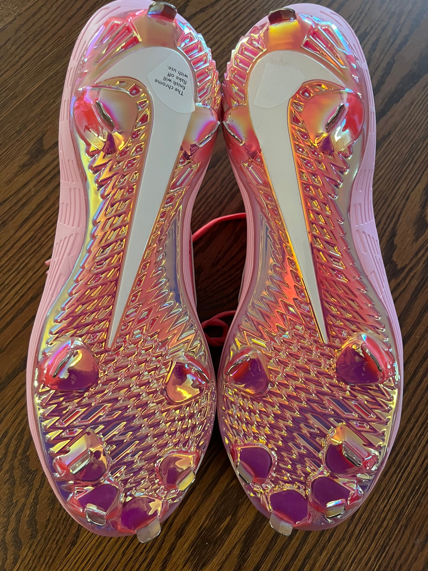 nike rose gold baseball cleats