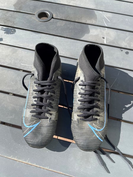 Black Men's Used Size 8.0 (Women's 9.0) Molded Cleats Nike Mercurial Vapor Cleats