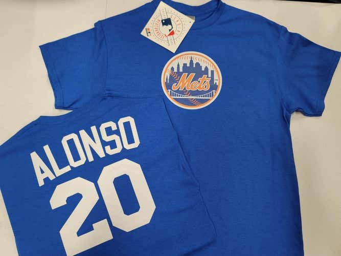 MLB Team Apparel Majestic New York Mets PETE ALONSO Baseball Jersey Shirt ROYAL All Sizes