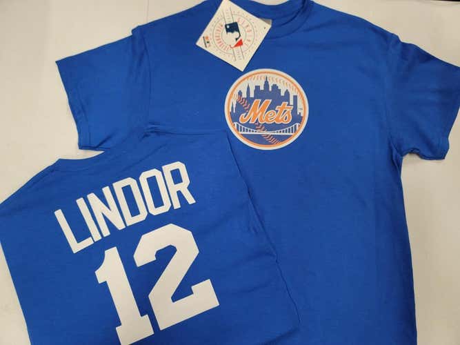 MLB Team Apparel Majestic New York Mets FRANCISCO LINDOR Baseball Jersey Shirt ROYAL All Sizes