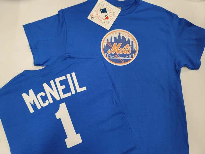 MLB Team Apparel Majestic New York Mets JEFF McNEIL Baseball Jersey Shirt ROYAL All Sizes