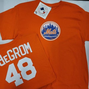 MLB Team Apparel Majestic New York Mets JACOB DeGROM Baseball Jersey Shirt ORANGE All Sizes