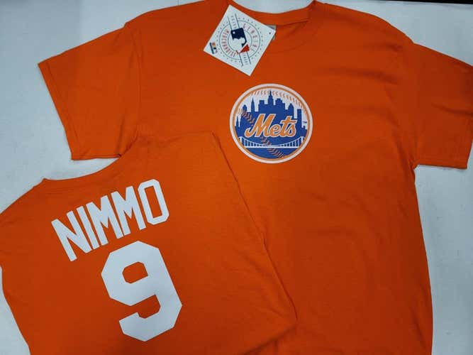 MLB Team Apparel Majestic New York Mets BRANDON NIMMO Baseball Jersey Shirt ORANGE All Sizes