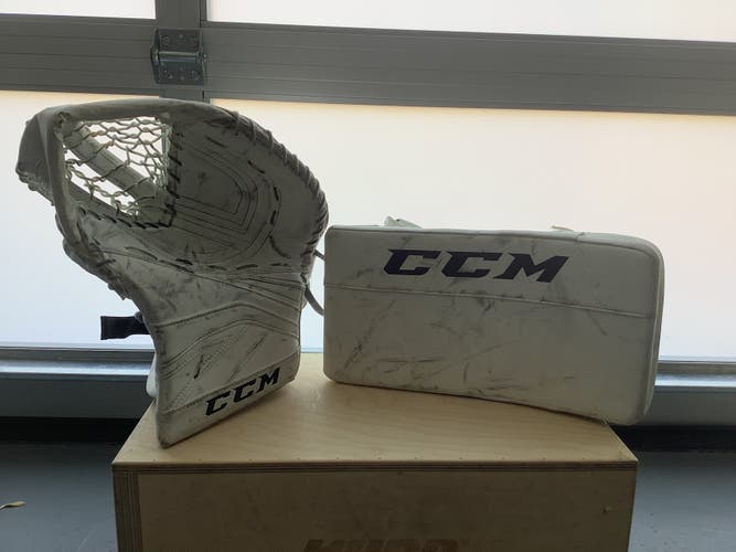 Used Regular CCM blocker and glove set.