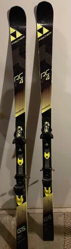 Used Fischer Racing RC4 World Cup GS Junior Skis With Bindings