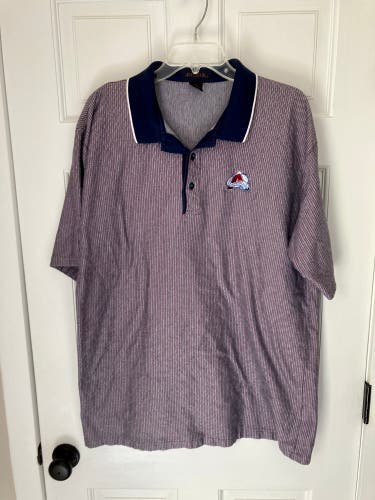 Vintage Colorado Avalanche NHL Antigua Golf Polo Shirt Men’s Size XL