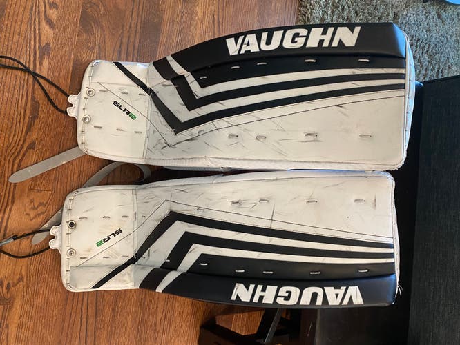 Used 28" Plus 2 Vaughn Ventus SLR2 Goalie Leg Pads