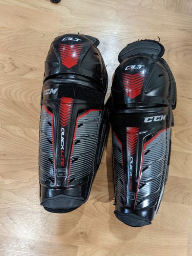 12" Used CCM QuickLite Shin Pads