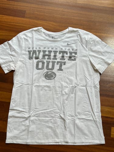 Penn State Football 2015 Whiteout Game Nike T Shirt XL