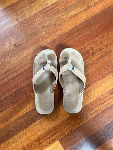 Lightly Used Vineyard Vines Leather Flip Flops Men’s Size 10