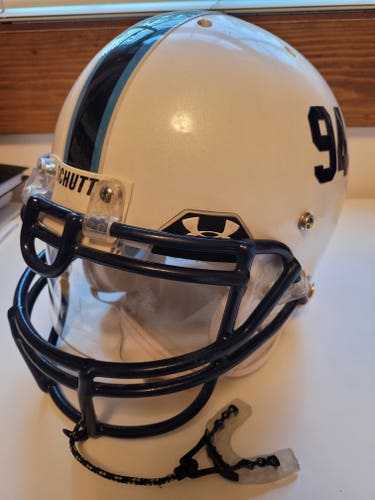 Schutt Air Advantage Football Helmet Adult Large with Under Armour Visor Pearl White