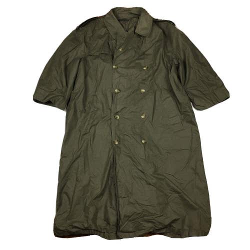 Brooks Brothers Olive Green Trench Coat Double Breasted Made in USA Men's XXXL