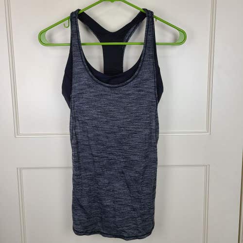 Lululemon Glide And Stride Tank Top Black HBLK Luxtreme Run Hot Speed Size: 6