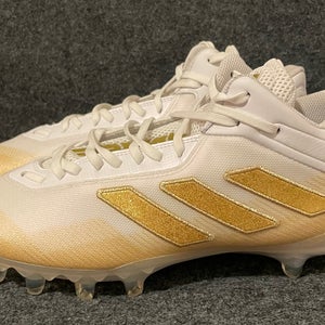 Men’s Adidas Freak 20 Football Cleats White Gold Low SAMPLE FY2202  Size 10