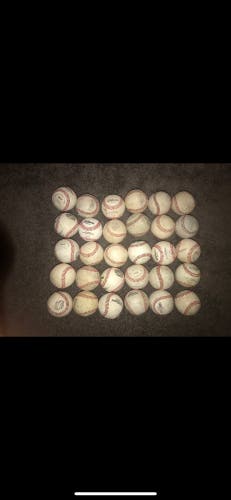 30 used baseballs